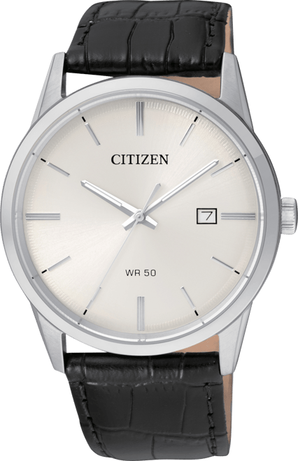 Men's Quartz Black Leather Strap Watch 39mm BI5000-01A