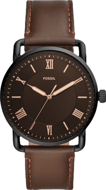 Men's Copeland Brown Leather Strap Watch 42mm