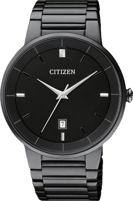 Men's Quartz Black Ion-Plated Stainless Steel Bracelet Watch 40mm BI5017-50E