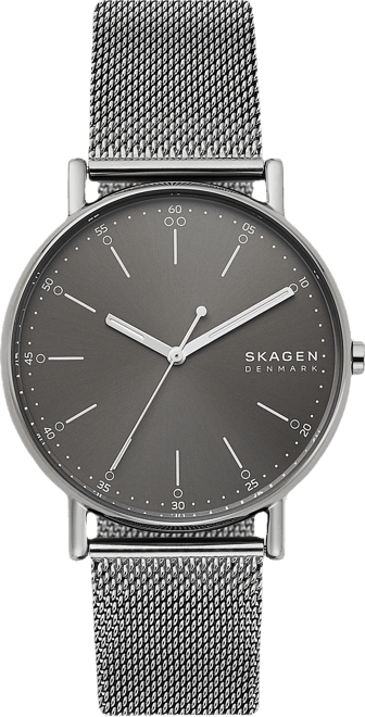 Men's Signatur Gunmetal Stainless Steel Mesh Bracelet Watch 40mm