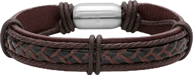 Men's Leather String Design Bracelet