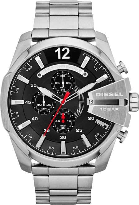 Men's Chronograph Mega Chief Stainless Steel Bracelet Watch 59x51mm DZ4308