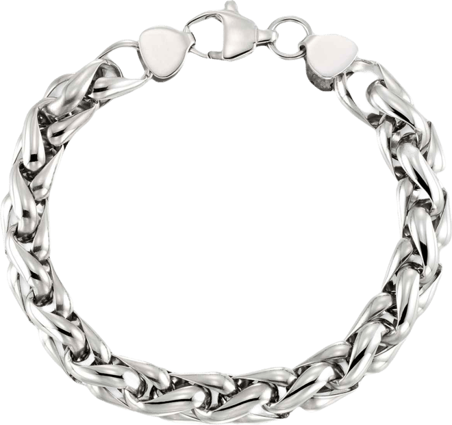 Smith Interlocking Oval Link Bracelet in Stainless Steel