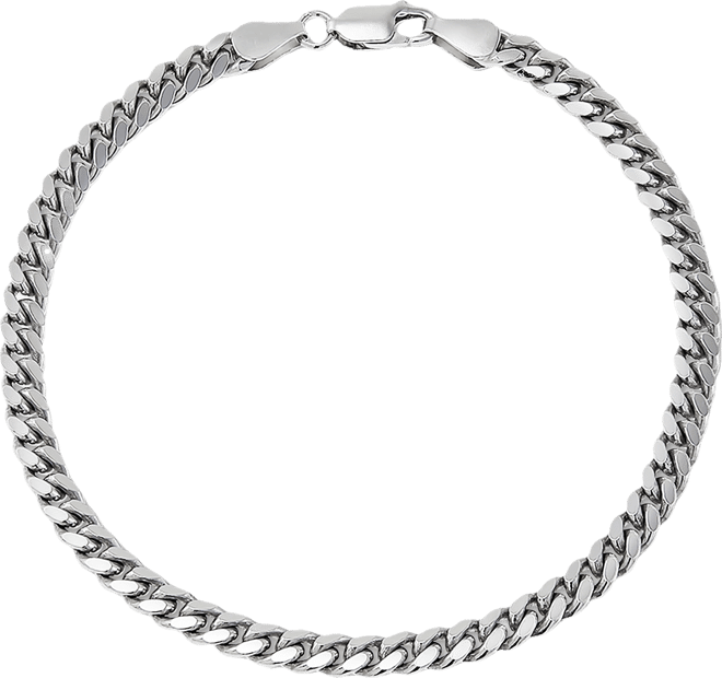 Men's Cuban Link Bracelet in 18k Gold-plated Sterling Silver & Sterling Silver