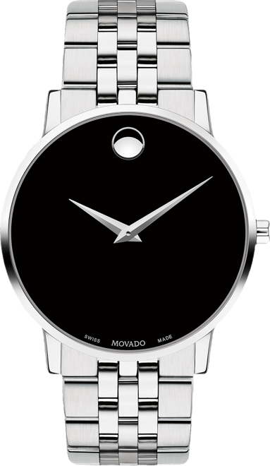 Men's Swiss Museum Classic Stainless Steel Bracelet Watch 40mm