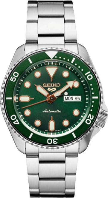 Men's Automatic 5 Sport Stainless Steel Bracelet Watch 40mm