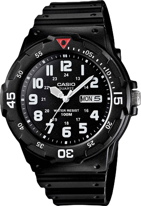 Men's Black Resin Strap Watch 43mm