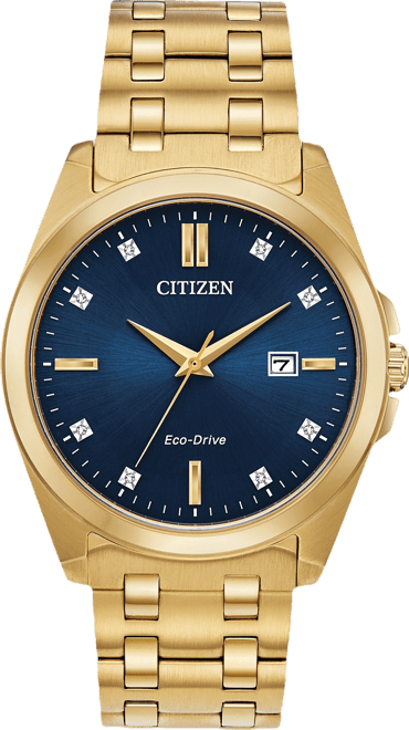 Eco-Drive Men's Corso Gold-Tone Stainless Steel Bracelet Watch 41mm