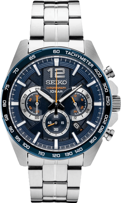 Seiko Men's Essentials Chronograph Stainless Steel Bracelet Watch