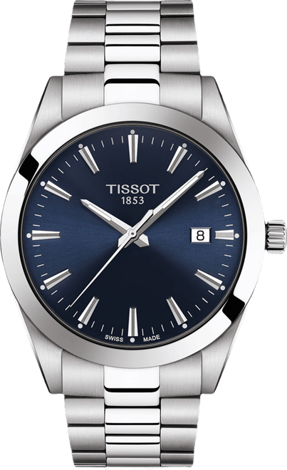 Men's Swiss T-Classic Gentleman Stainless Steel Bracelet Watch 40mm