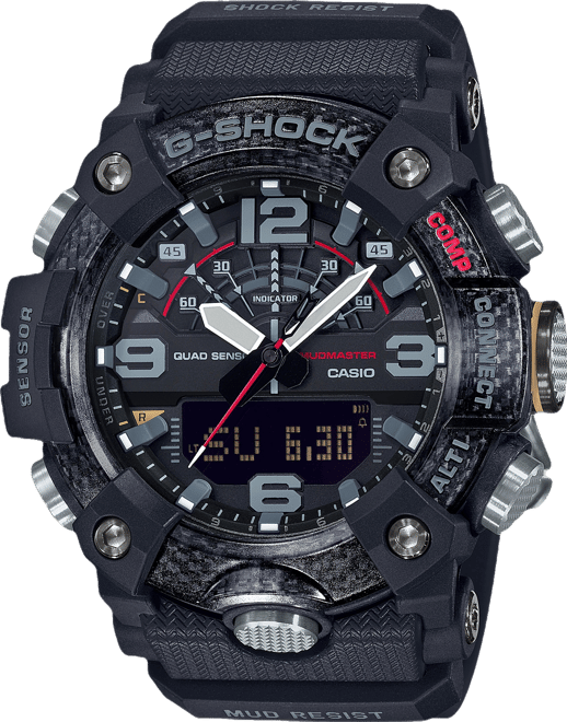 G-SHOCK Mudmaster ブラック G-Shock Men's Analog-Digital Connected Mudmaster Black Resin Strap