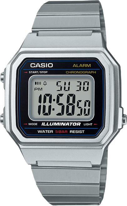 Men's Digital Vintage Stainless Steel Bracelet Watch 43.1mm