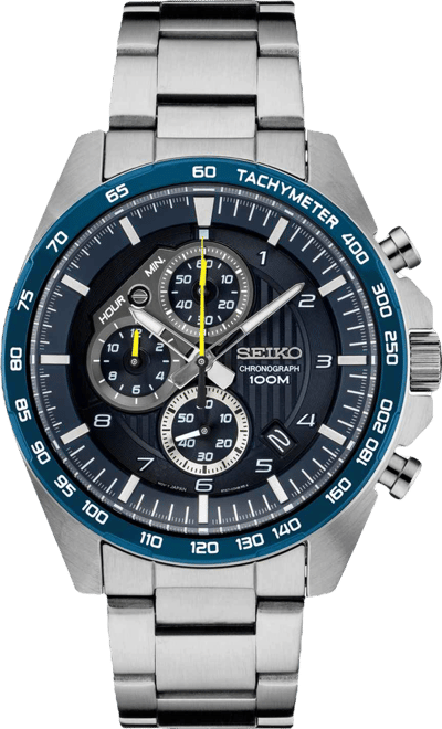 Men's Chronograph Stainless Steel Bracelet Watch 43.9mm