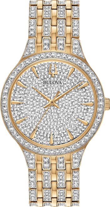 Men's Phantom Crystal-Accent Two-Tone Stainless Steel Bracelet Watch 40mm