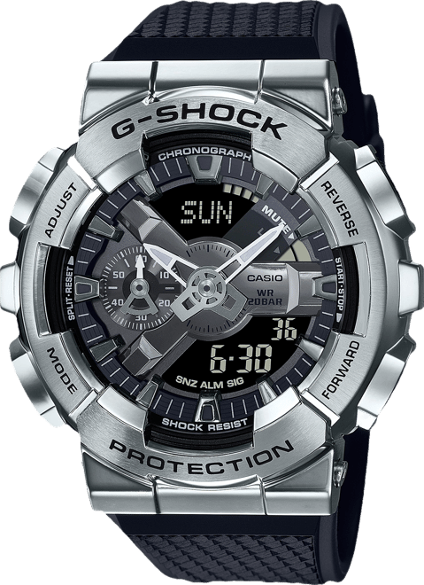 G-Shock Men's Analog-Digital Black Resin Strap 52mm, GM110