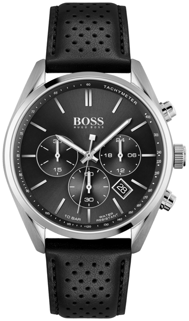 Hugo boss black shop and silver watch