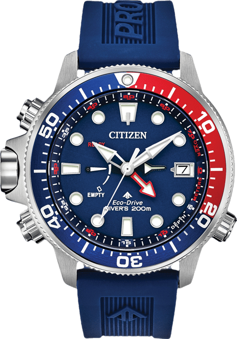Citizen Eco-Drive Men's Promaster Aqualand Blue Silicone Strap