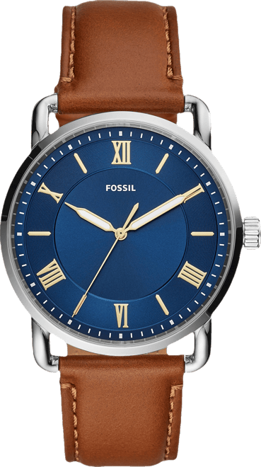 Men's Copeland Brown Leather Strap Watch 42mm