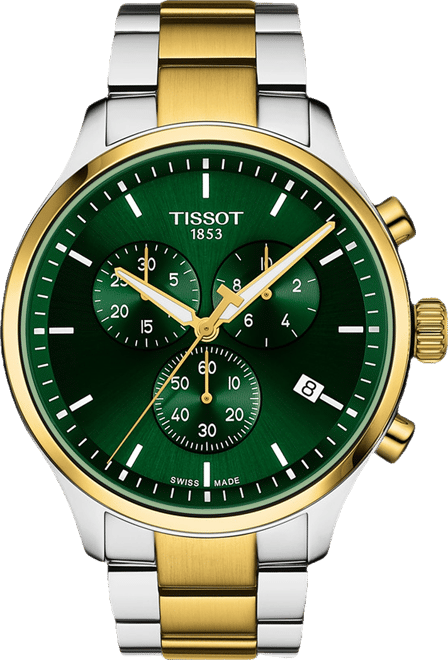 Men's Swiss Chronograph Chrono Xl Classic Two-Tone Stainless Steel Bracelet Watch 45mm