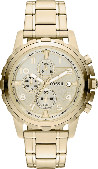 Men's Chronograph Dean Gold-Tone Stainless Steel Bracelet Watch 45mm