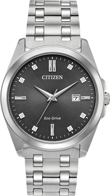 Eco-Drive Men's Corso Stainless Steel Bracelet Watch 41mm