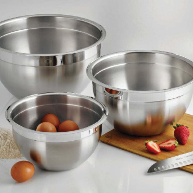Choice 16 Qt. Heavy Weight Stainless Steel Mixing Bowl  Steel mixing bowls,  Stainless steel mixing bowls, Mixing bowl