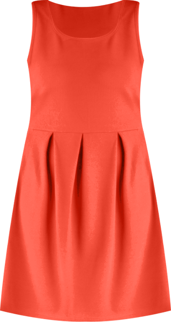 Sleeveless Pleated Maternity Dress with Pockets