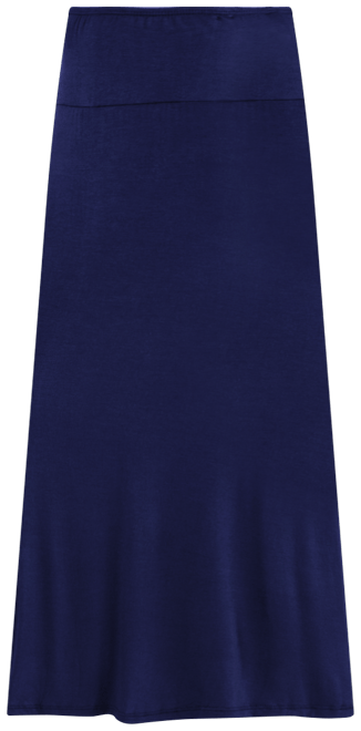 Women's Elastic Waist Maxi Skirt