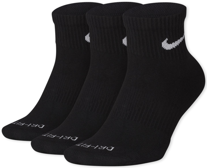 Nike Everyday Plus Cushioned Calcetines al tobillo de entrenamiento (3 pares)