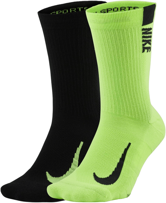 Nike Multiplier Crew Sock (2 Pairs)