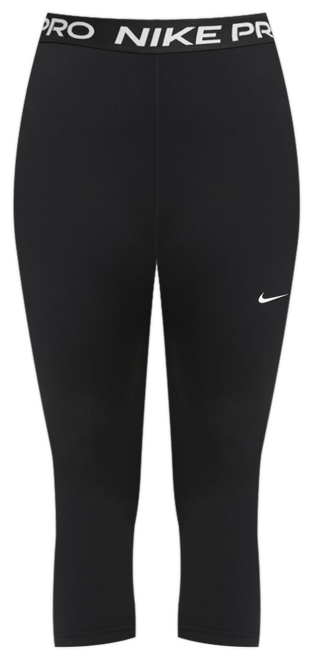 Nike Pro Women's Mid-Rise Crop Mesh-Panel Leggings (Plus Size)