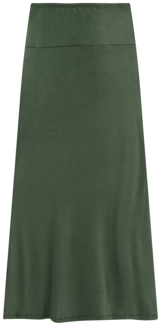 Women's Elastic Waist Maxi Skirt