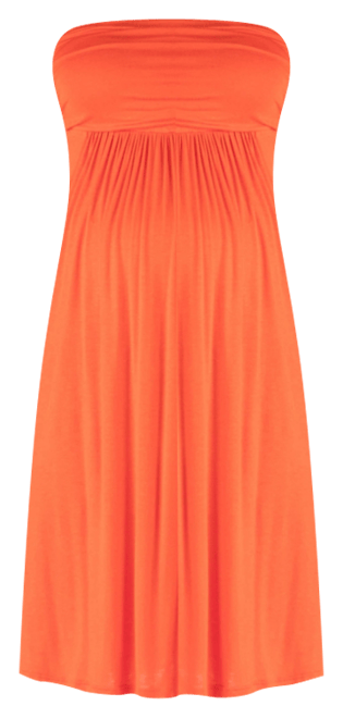 Bandeau Top Empire Waist Short Maternity Dress