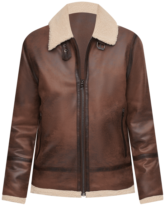 Men's Classic Faux Shearling B-3 Bomber Jacket