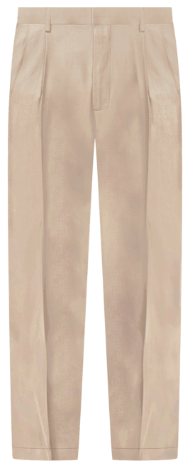 Men's Big & Tall Easy Classic Pleated Fit Khaki Stretch Pants