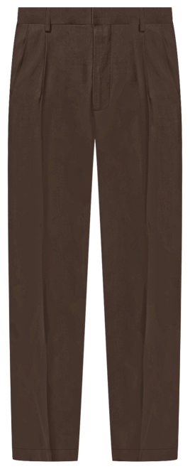 Men's Easy Classic Pleated Fit Khaki Stretch Pants