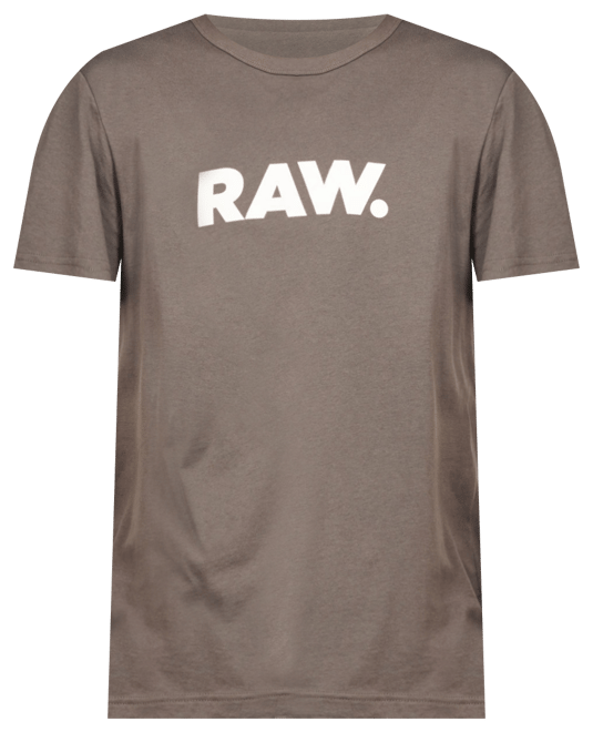 Men's Holorn Raw Graphic Logo Crewneck T-Shirt