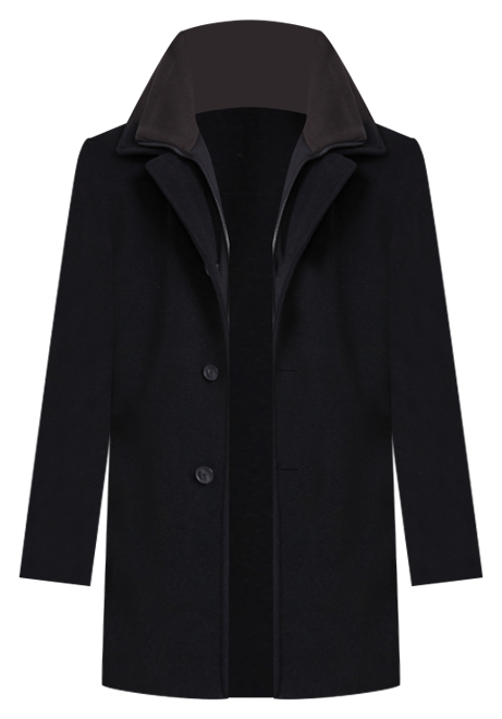 Men Coleman Wool-Blend Overcoat
