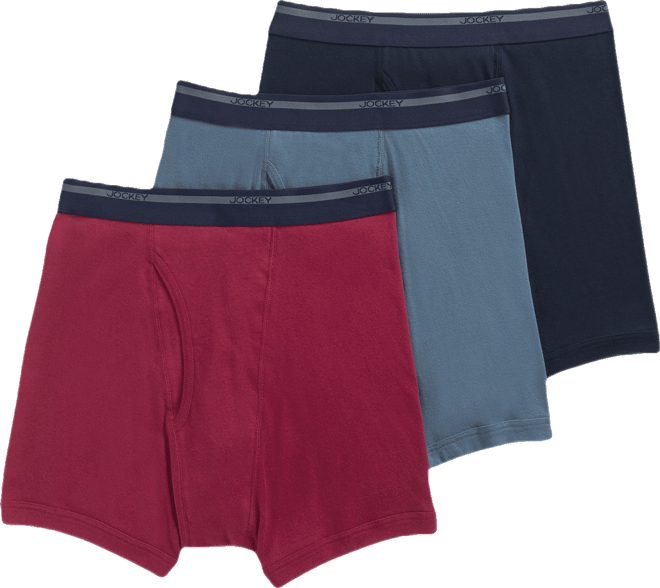 Men's 3-Pack Classic Cotton Boxer Briefs