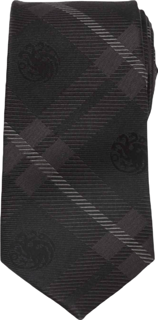 Men's Targaryen Dragon Plaid Tie