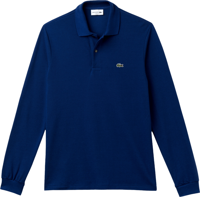 Men's Classic Fit Long-Sleeve Polo Shirt