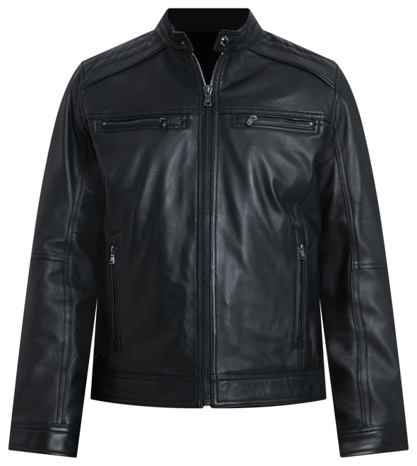 Michael Kors Michael Kors Men's Perforated Leather Moto