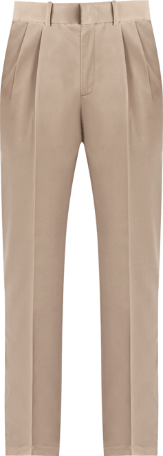 Men's Premium No Iron Khaki Classic Fit Pleat Hidden Expandable Waist Pants