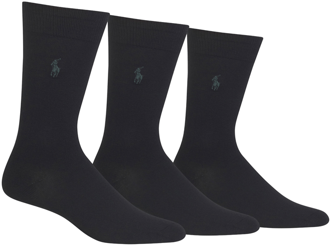 Men's 3-Pk. Supersoft Dress Socks