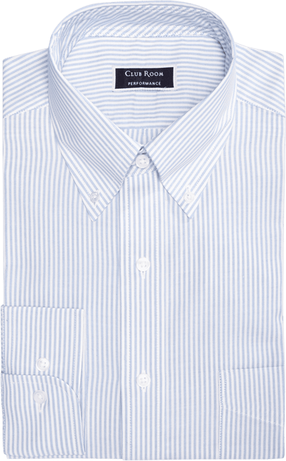 Men's Regular Fit University Stripe Dress Shirt, Created for Macy's