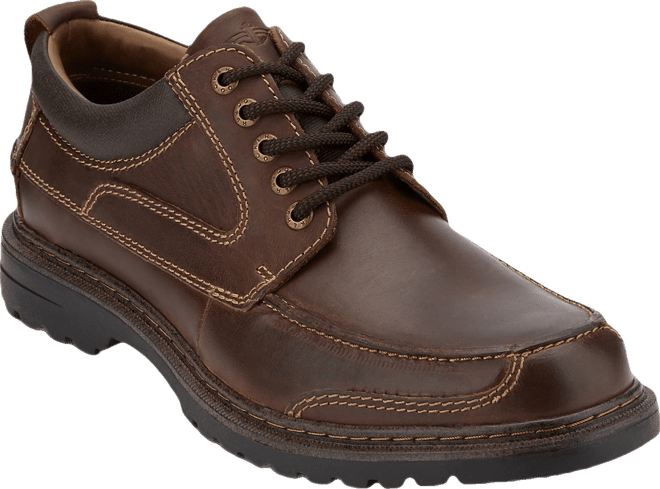 Men's Overton Moc-Toe Leather Oxfords