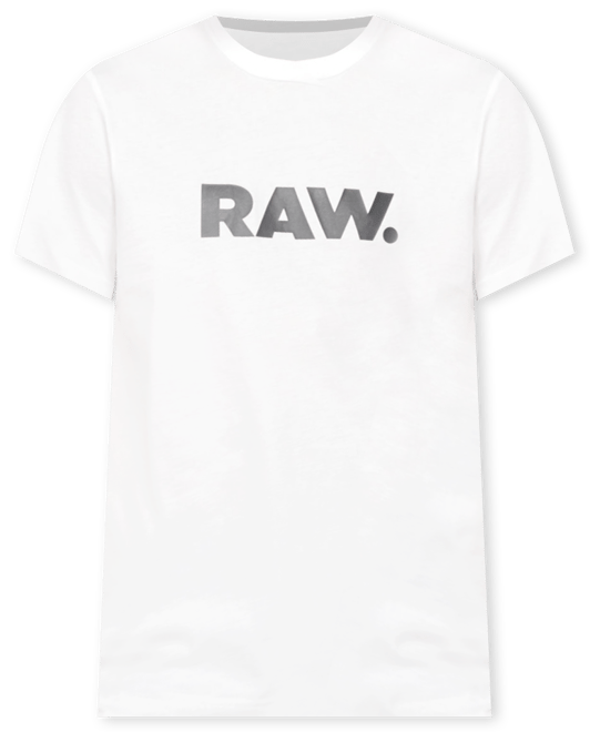 Men's Holorn Raw Graphic Logo Crewneck T-Shirt