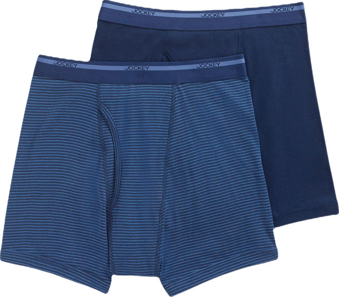 Men's Big & Tall 2-Pack Lightweight Cotton Boxer Briefs