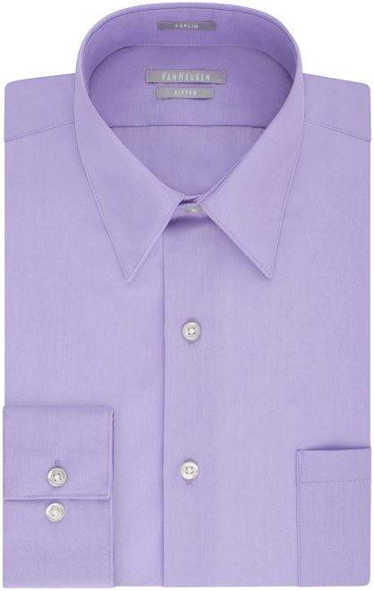 Men's Athletic Fitted Poplin Dress Shirt