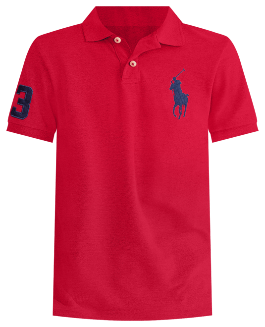 Men's Big Pony Custom Slim Fit Mesh Polo